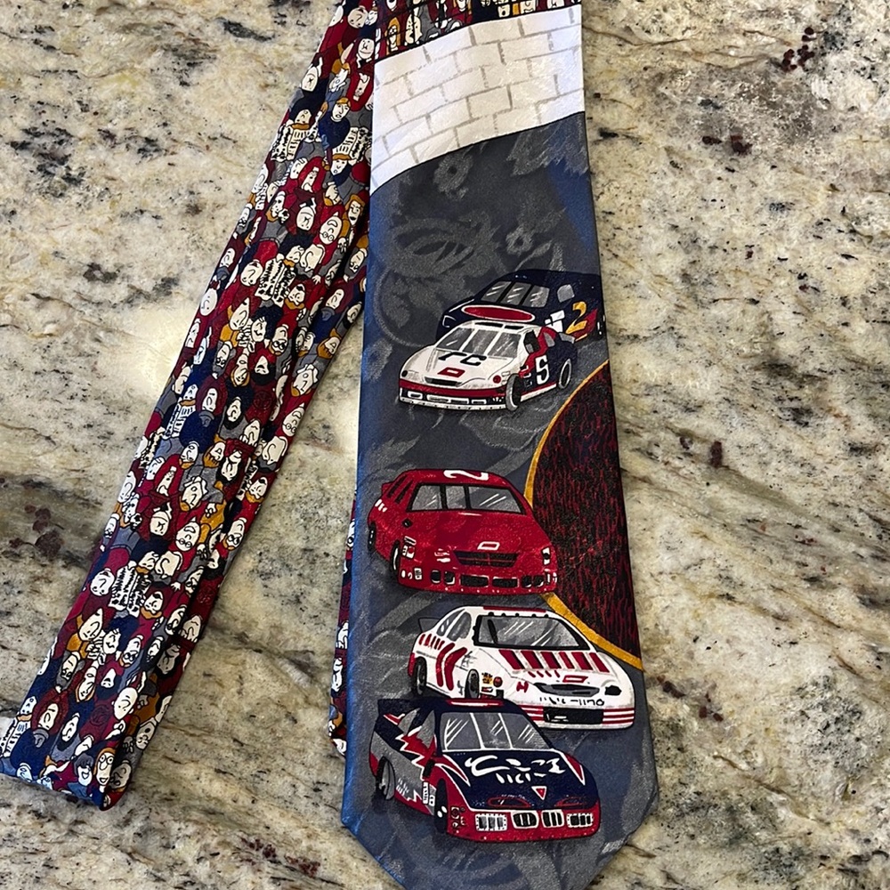 A. Rogers collectible Race Car Tie